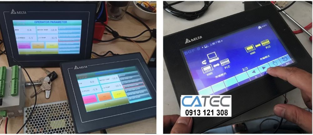 Chuyên sửa màn hình cảm ứng HMI DELTA DOP-AS57BSTD – Lỗi cảm ứng, lồi LCD, nhận sửa gấp