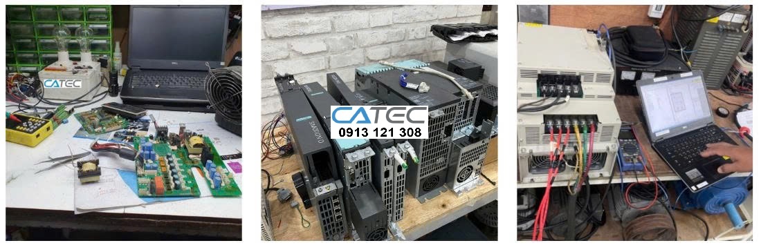 biến tần đang được sửa tại catec
