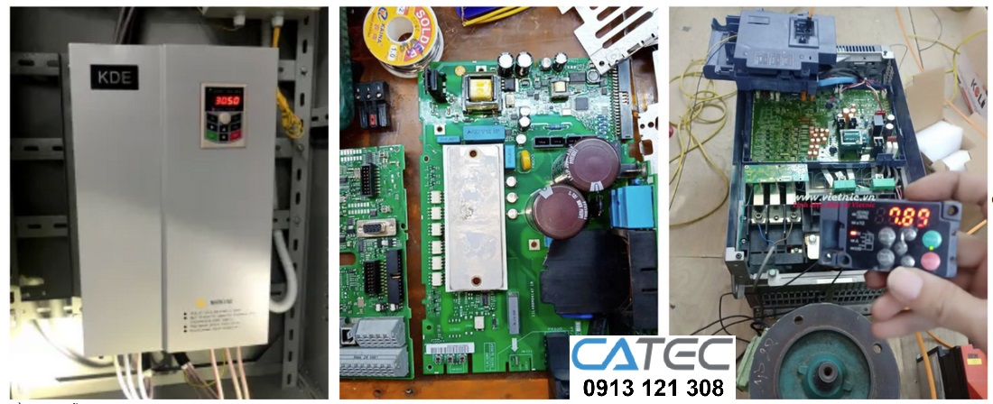 biến tần đang được sửa tại catec