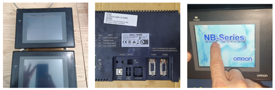 Hình ảnh thực tế sửa màn hình HMI Omron tại xưởng Catec (sửa chữa thay cảm ứng màn hình Omron, Thay LCD màn hình Omron, sửa board mạch màn hình Omron, sửa phần mềm màn hình Omron ...)